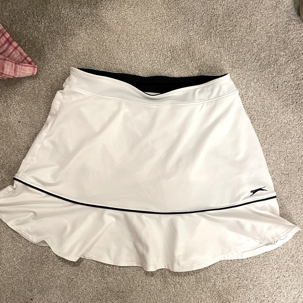 White tennis skort